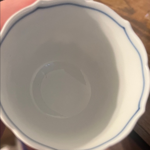 Floral Blue and White coffee cup - Picture 6 of 10